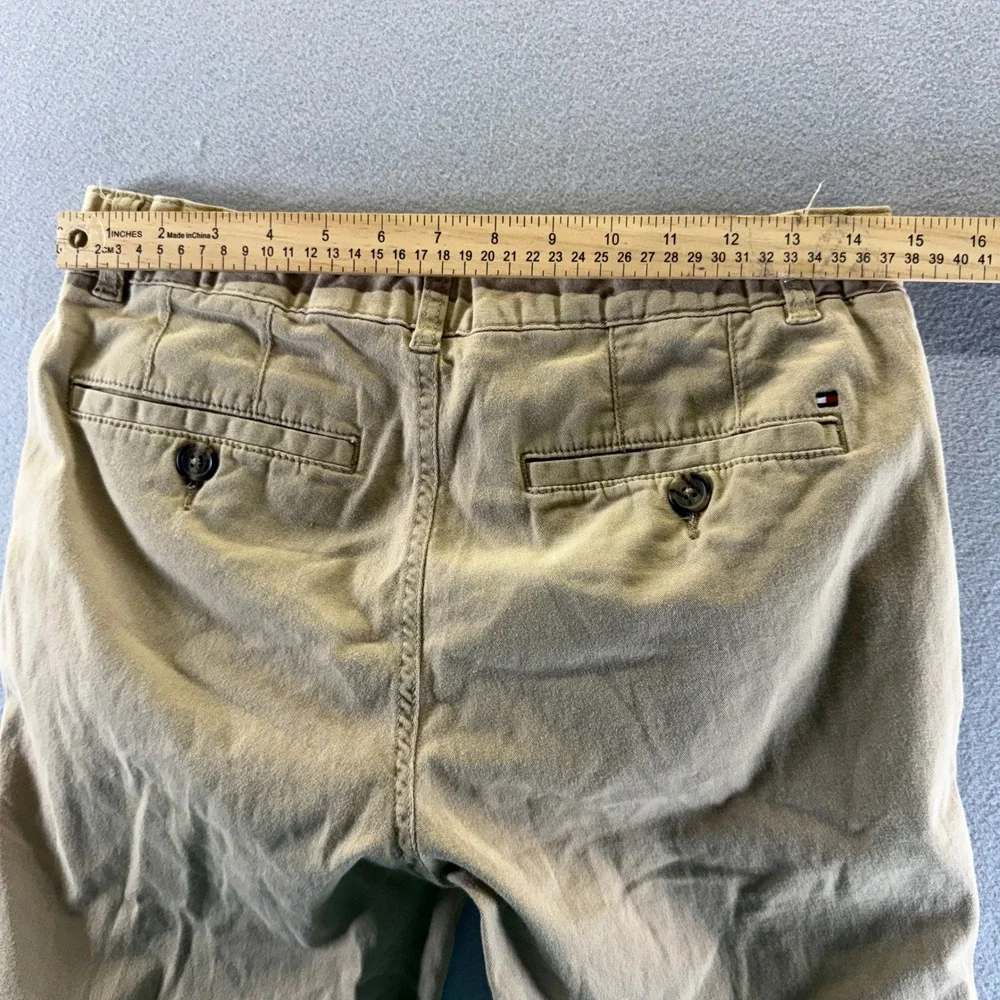Tommy Hilfiger Boys Khaki Chino Pants Tan Straight Leg Size 20 School Uniform